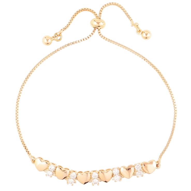 Браслет Xuping Позолота 18K Цепочка с вставкой сердечки и кристаллы на бегунке 10-23см х 1мм фото №9 Браслет Xuping Позолота 18K Цепочка с вставкой сердечки и кристаллы на бегунке 10-23см х 1мм фото №9