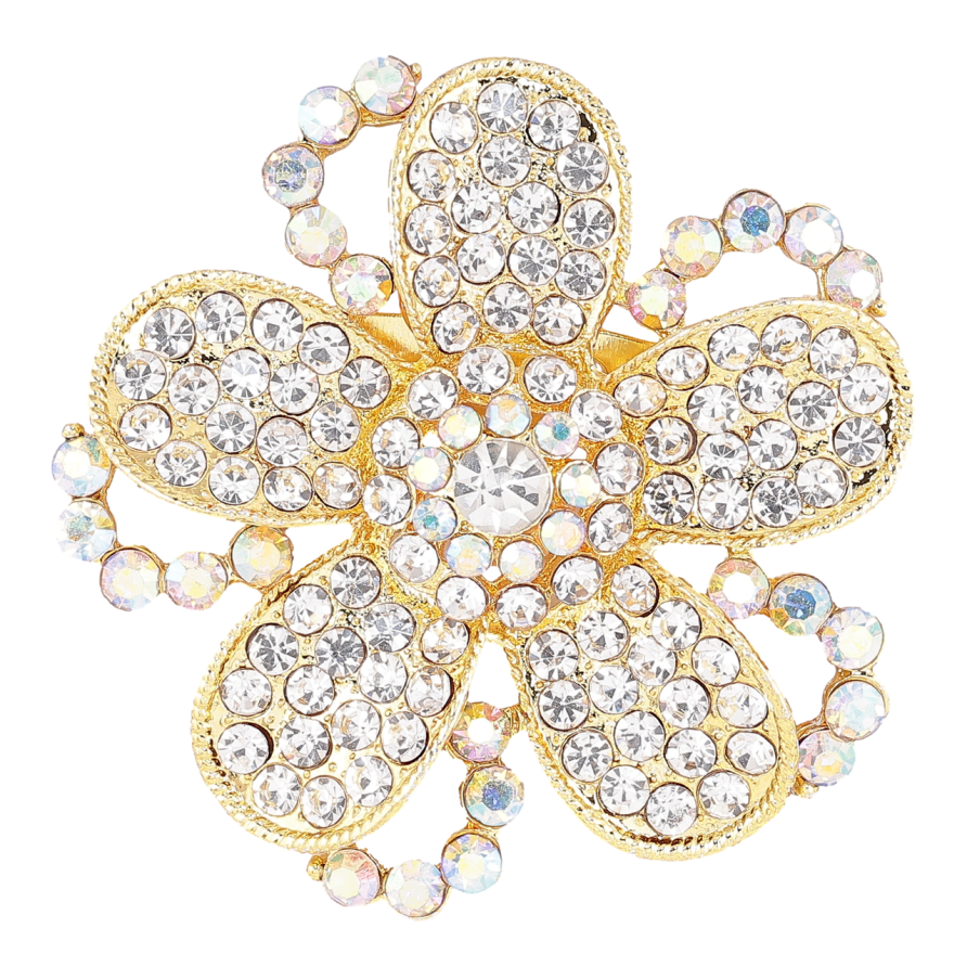 Брошка «Квітка зі стразами» фото №1 Брошка «Квітка зі стразами» фото №1