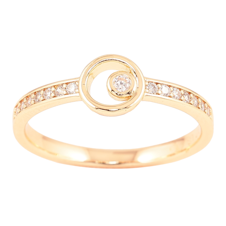 Каблучка Xuping M&L Колір 18К Доріжка цирконію з колом» фото №19