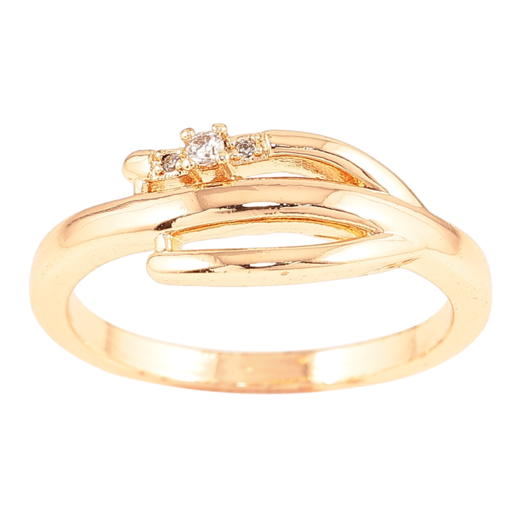 Кольцо Xuping M&L Цвет 18К Узор с цирконием фото №6 Кольцо Xuping M&L Цвет 18К Узор с цирконием фото №6