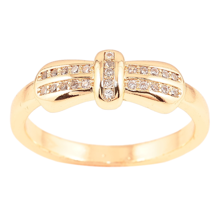 Каблучка Xuping M&L Колір 18К «Бант з цирконієм» фото №8