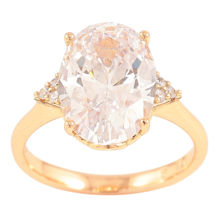 Каблучка Xuping Позолота 18K «Великий фіаніт з цирконієм» фото №9