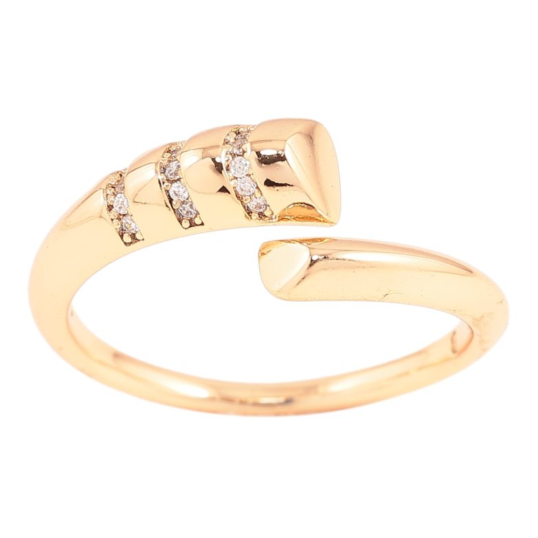 Кольцо Xuping Позолота 18K Узор с цирконием фото №2 Кольцо Xuping Позолота 18K Узор с цирконием фото №2