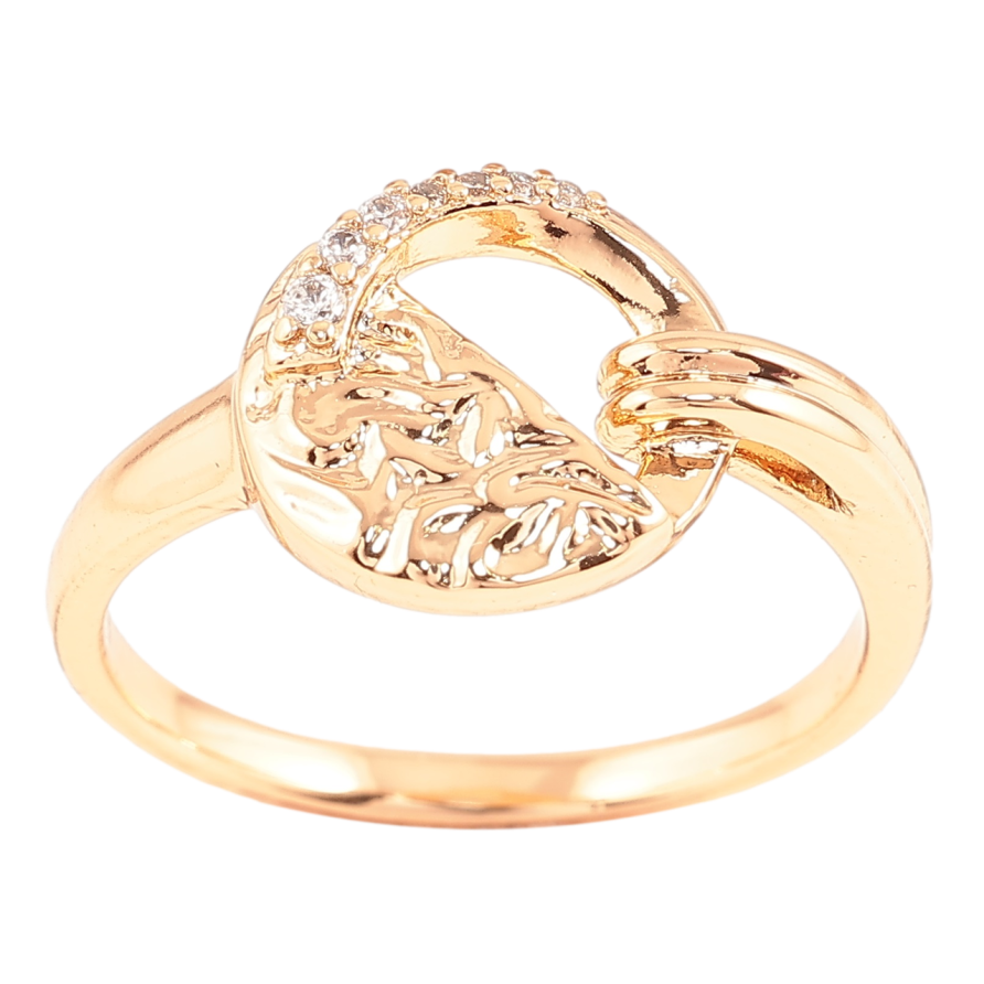 Каблучка Xuping Позолота 18K «Декоративний візерунок з цирконієм» фото №1