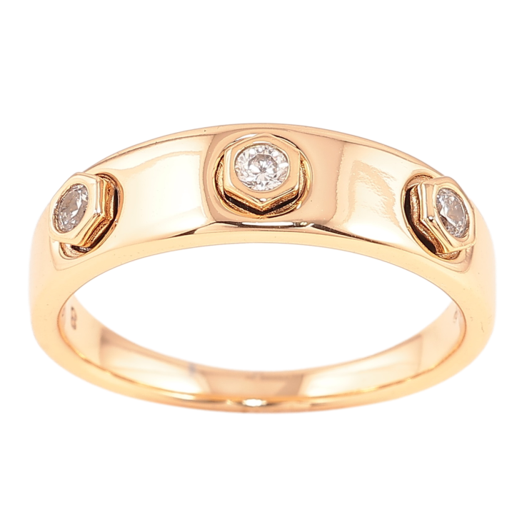 Каблучка Xuping Позолота 18K «Візерунок гаєчки з цирконієм» фото №10 Каблучка Xuping Позолота 18K «Візерунок гаєчки з цирконієм» фото №10