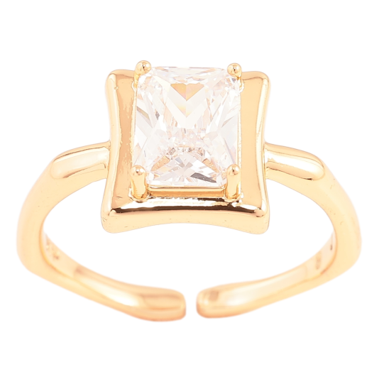 Кольцо Xuping Позолота 18K Фианит фото №1 Кольцо Xuping Позолота 18K Фианит фото №1