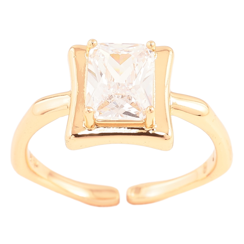 Кольцо Xuping Позолота 18K Фианит фото №1