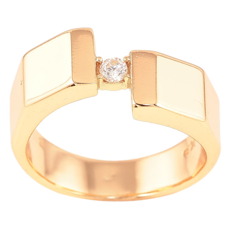 Кольцо Xuping Позолота 18K Декоративный узор с кристаллом фото №12