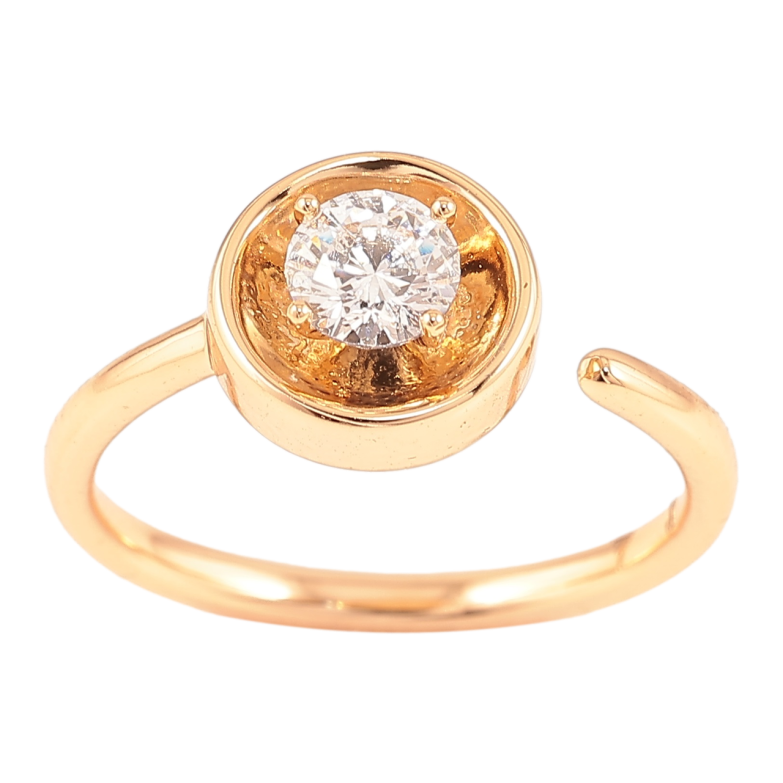 Каблучка Xuping Позолота 18K «Фіаніт» фото №1 Каблучка Xuping Позолота 18K «Фіаніт» фото №1