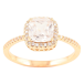 Кольцо Xuping Позолота 18K Фианит в обрамлении циркония фото №1
