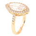Кольцо Xuping Позолота 18K Фианит в обрамлении циркония фото №2
