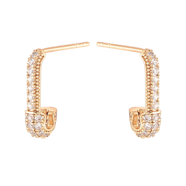 Серьги Xuping Позолота 18K пусеты Булавки с инкрустацией цирконием фото №17