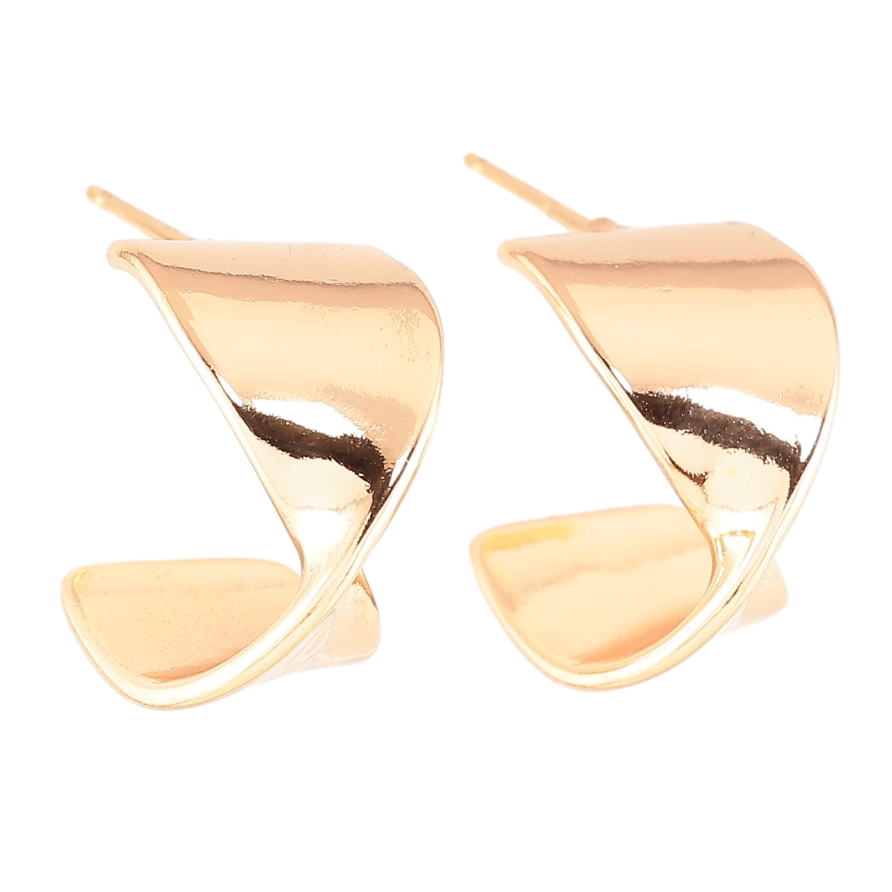 Серьги Xuping Позолота 18K пусеты Декоративные дуги узор на одну сторону фото №1 Серьги Xuping Позолота 18K пусеты Декоративные дуги узор на одну сторону фото №1