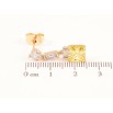 Серьги Xuping Позолота 18K пусеты Кристальные подвески с желтыми фианитами фото №2