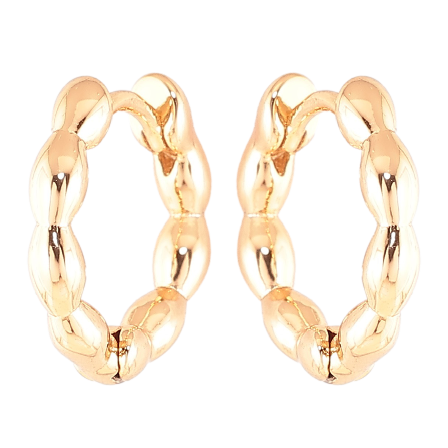 Сережки Xuping Позолота 18K колечка «Фігурні» фото №1