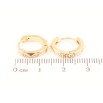 Серьги Xuping Позолота 18K колечки Узор с вставками цирконием фото №2