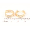 Серьги Xuping Позолота 18K колечки Вставки циркония фото №2