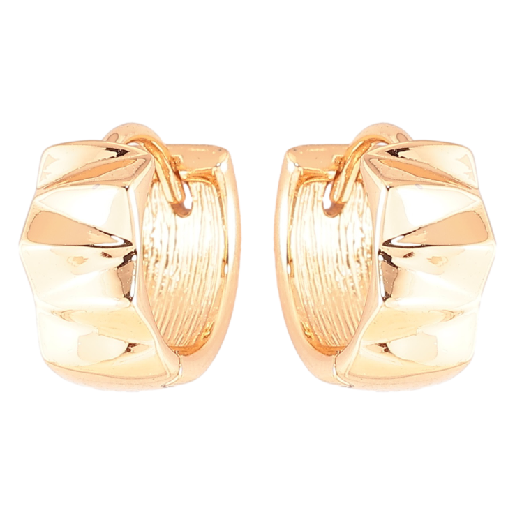 Серьги Xuping Позолота 18K колечки Декоративный узор фото №3 Серьги Xuping Позолота 18K колечки Декоративный узор фото №3