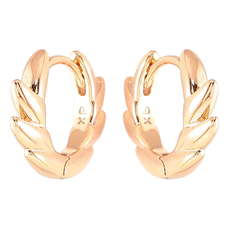 Серьги Xuping Позолота 18K колечки Декоративный узор фото №1