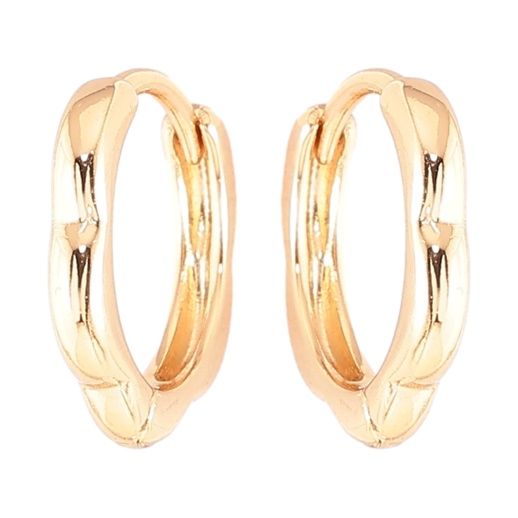 Серьги Xuping Позолота 18K колечки Цветочки фото №7