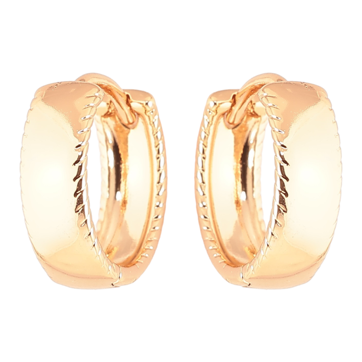 Серьги Xuping Позолота 18K колечки Классика шир. 4.6мм ø 1.5см фото №20 Серьги Xuping Позолота 18K колечки Классика шир. 4.6мм ø 1.5см фото №20