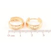 Серьги Xuping Позолота 18K колечки Классика шир. 4.6мм ø 1.5см фото №2