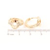 Серьги Xuping Позолота 18K колечки Узор с цирконием фото №2