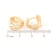 Серьги Xuping Позолота 18K колечки Декоративный резной узор фото №2 Серьги Xuping Позолота 18K колечки Декоративный резной узор фото №2