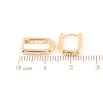 Серьги Xuping Позолота 18K колечки Овальные 10х13мм фото №2
