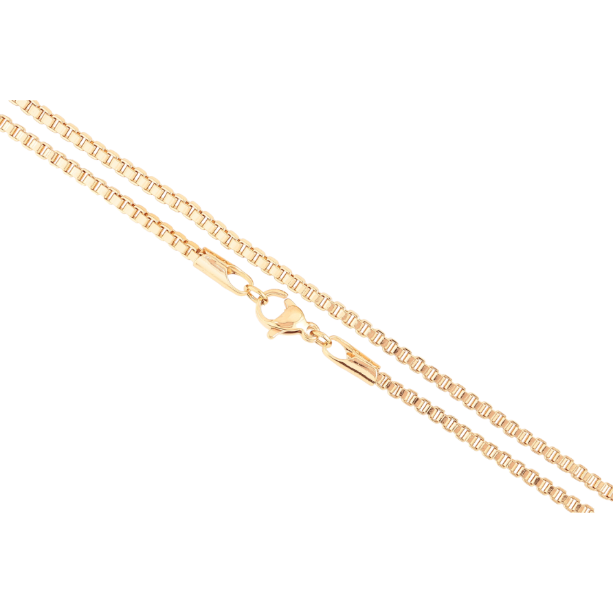 Цепочка Xuping Позолота 18K Плетение Венецианское длинна 45см х 2мм фото №1