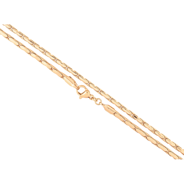 Цепочка Xuping Позолота 18K Плетение шнур Фантазийный длинна 49см х 2мм фото №7