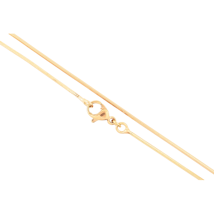 Цепочка Xuping Позолота 18K Плетение Ювелирный шнур 6-ти гранный длинна 45см х 1мм фото №13