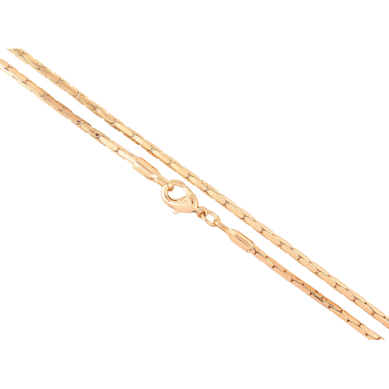 Цепочка Xuping Позолота 18K Плетение Склоченное длинна 50см х 2мм фото №2 Цепочка Xuping Позолота 18K Плетение Склоченное длинна 50см х 2мм фото №2