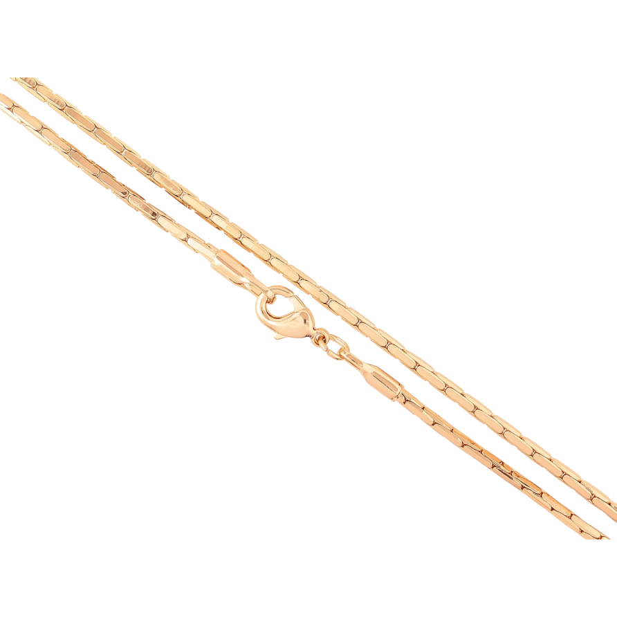 Цепочка Xuping Позолота 18K Плетение Склоченное длинна 50см х 2мм фото №1