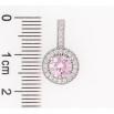 Кулон Xuping Родій «Рожевий фіаніт в обрамленні цирконію» для ланцюжка до 4мм фото №2 Кулон Xuping Родій «Рожевий фіаніт в обрамленні цирконію» для ланцюжка до 4мм фото №2