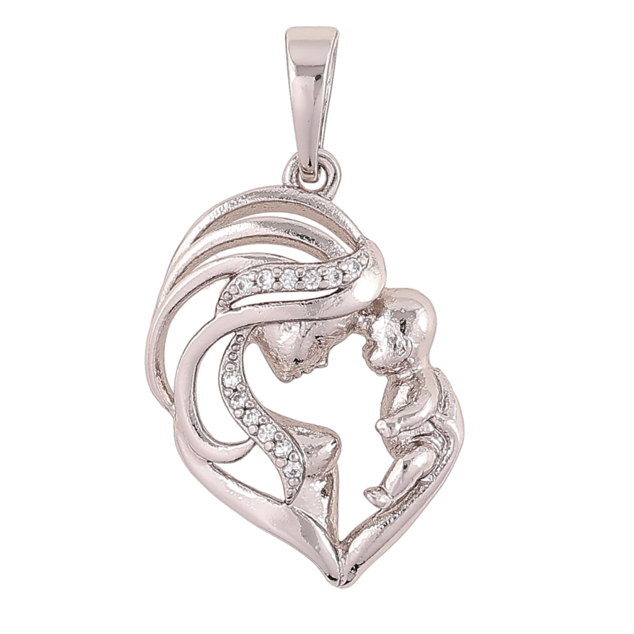 Кулон Xuping Родий Любовь Матери для цепочки до 6мм фото №1