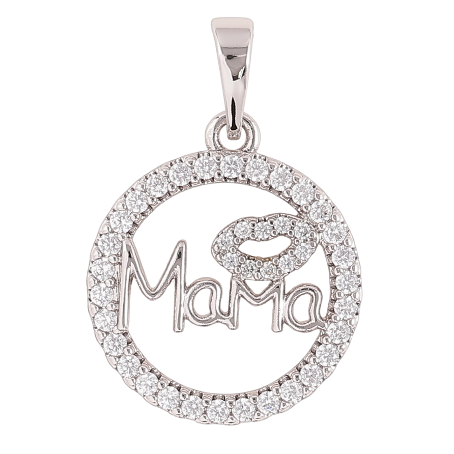 Кулон Xuping Родій «Мама» для ланцюжка до 6мм фото №1 Кулон Xuping Родій «Мама» для ланцюжка до 6мм фото №1