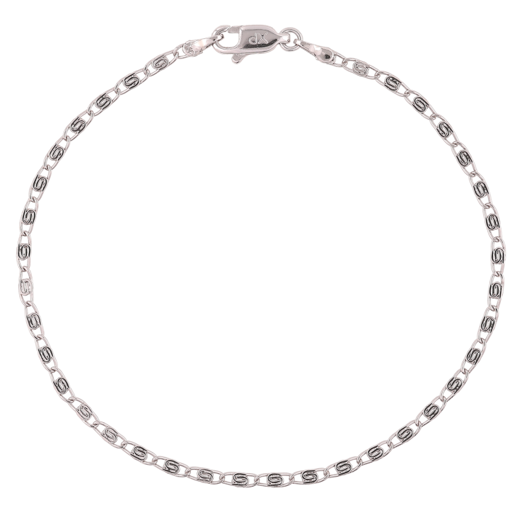 Браслет Xuping Родий Цепочка плетение Скрепка размер 19см х 2мм фото №22