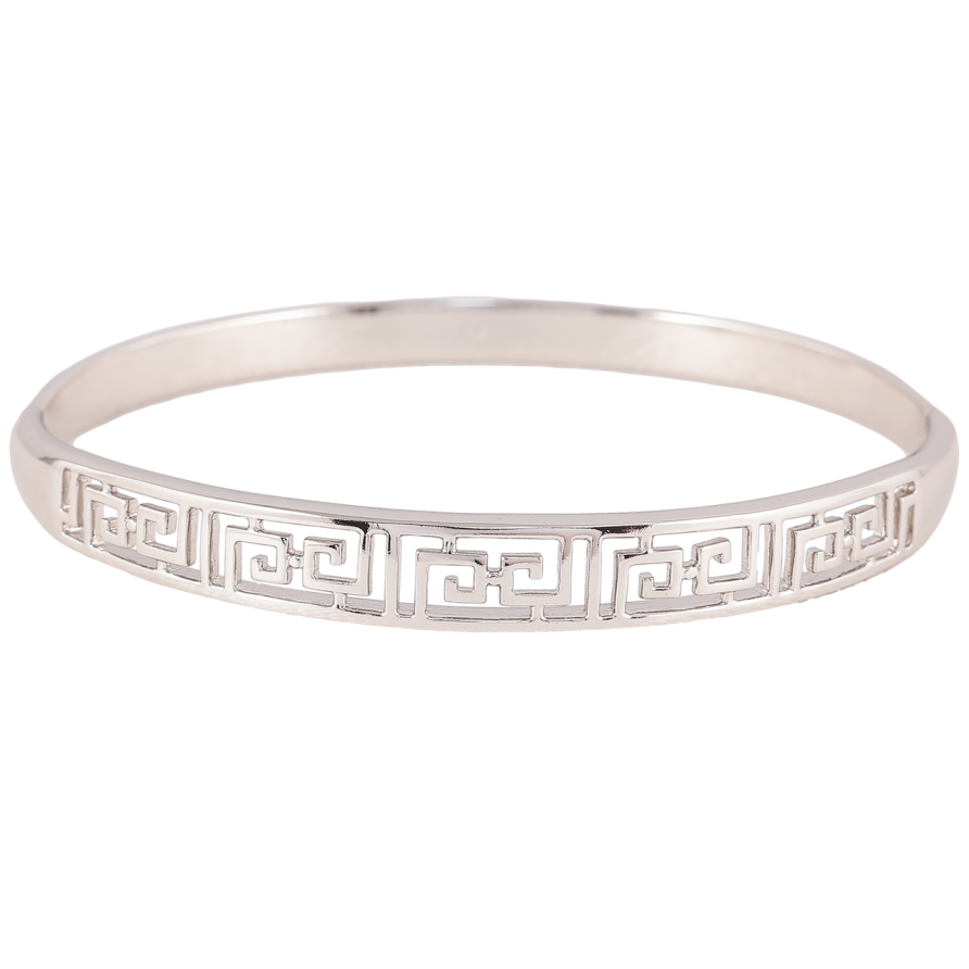 Браслет Xuping Родій Різьблений візерунок» ø 6см фото №1 Браслет Xuping Родій Різьблений візерунок» ø 6см фото №1