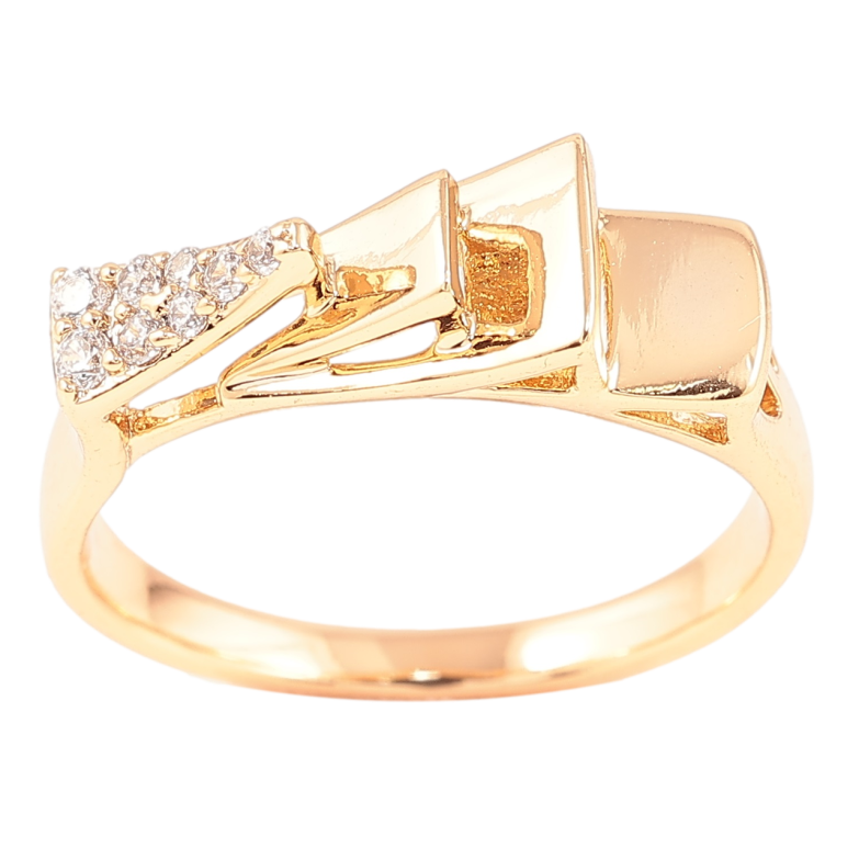 Кольцо Xuping Позолота 18K Декоративный узор с цирконием фото №1