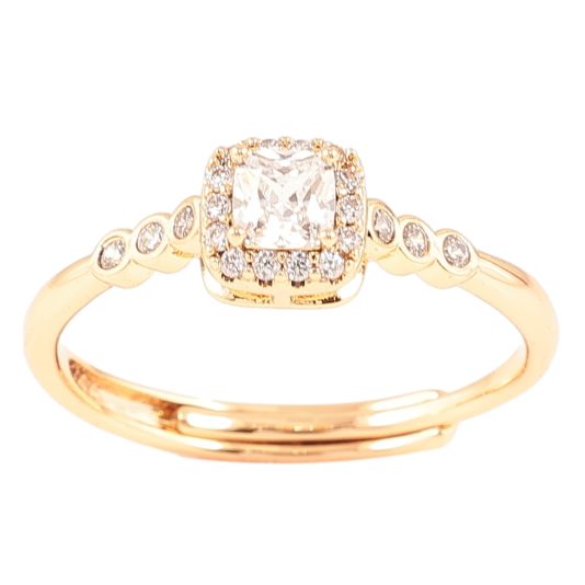 Кольцо Xuping Позолота 18K Инкрустация цирконием фото №1 Кольцо Xuping Позолота 18K Инкрустация цирконием фото №1
