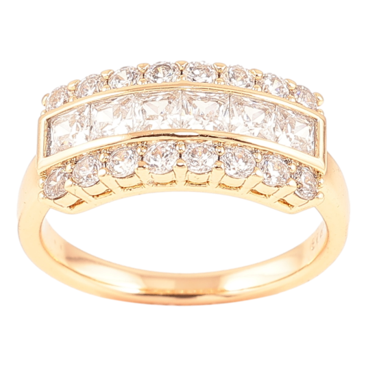 Кольцо Xuping Позолота 18K Инкрустация цирконием фото №1 Кольцо Xuping Позолота 18K Инкрустация цирконием фото №1