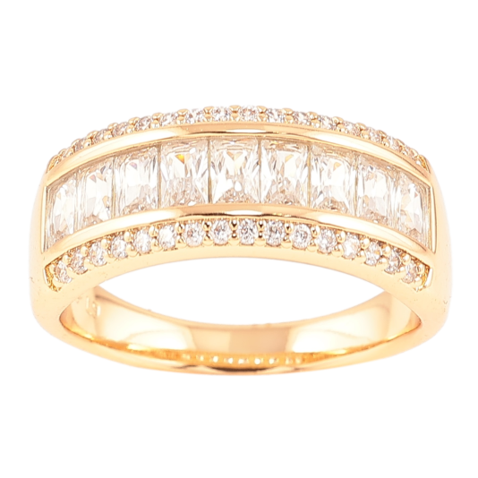 Кольцо Xuping Позолота 18K Инкрустация цирконием фото №1 Кольцо Xuping Позолота 18K Инкрустация цирконием фото №1