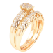 Кольцо Xuping Позолота 18K Двойное, резной узор с цирконием фото №2 Кольцо Xuping Позолота 18K Двойное, резной узор с цирконием фото №2