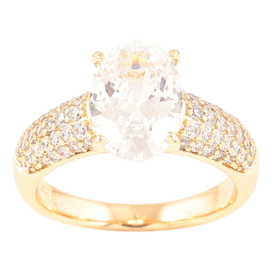 Кольцо Xuping Позолота 18K Инкрустация цирконием с фианитом фото №1 Кольцо Xuping Позолота 18K Инкрустация цирконием с фианитом фото №1