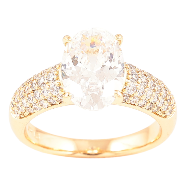 Кольцо Xuping Позолота 18K Инкрустация цирконием с фианитом фото №18