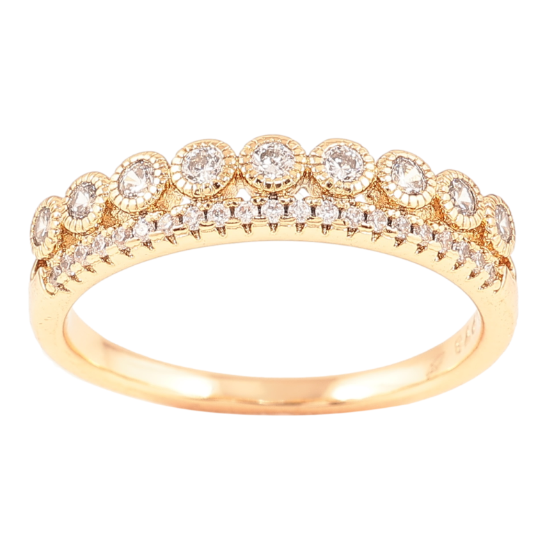 Каблучка Xuping Позолота 18K «Інкрустація цирконієм» фото №5