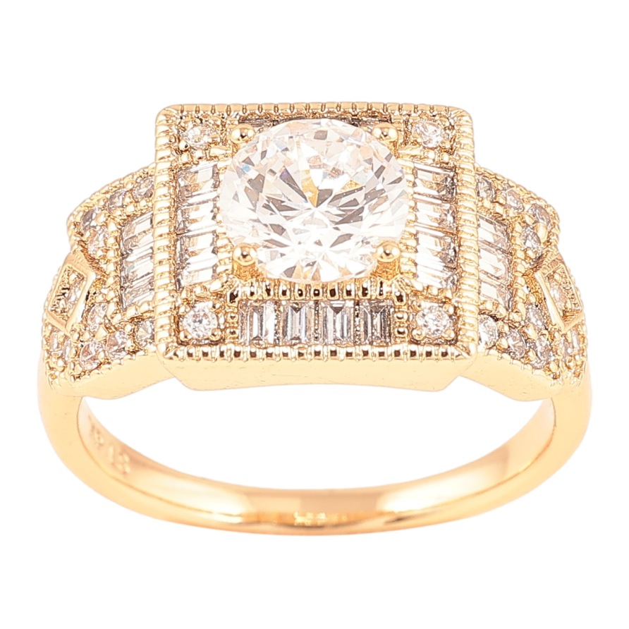 Каблучка Xuping Позолота 18K «Інкрустація цирконієм» фото №1