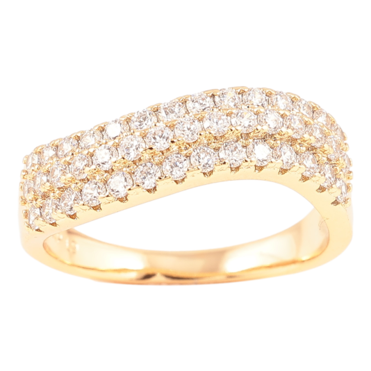 Кольцо Xuping Позолота 18K Инкрустация цирконием фото №1 Кольцо Xuping Позолота 18K Инкрустация цирконием фото №1