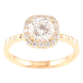 Кольцо Xuping Позолота 18K Фианит в обрамлении циркония фото №1